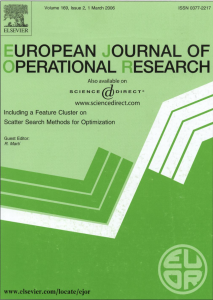 European Journal of Operational Research