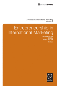 Advances in International Marketing